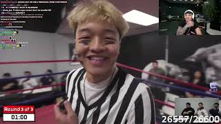 PlaqueBoyMaxs Reacts To Tae2Smooth In JasonTheWeen's Boxing Event