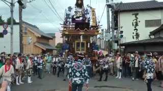 船戸区　のの字廻し　（平成２６年本宿祭禮）