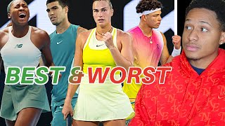 BEST \u0026 WORST Dressed Tennis Players at the 2025 Australian Open