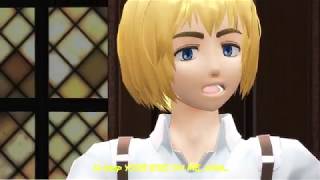 MMD SNK (AOT) - POP/STARS (PARODY) - Levi Ackerman, Jean, Eren and Armin