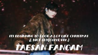 [4K]241225 SBS BOYNEXDOOR 태산 TAESAN 'It's Beginning to Look a Lot like Christmas+NICE GUY' 직캠 FANCAM