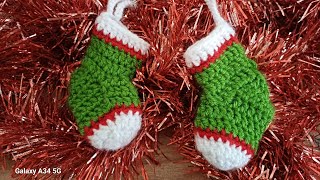 amigurumi mini çorap nasıl örülür? How to knit amigurumi mini socks? #crochet #handmade #christmas