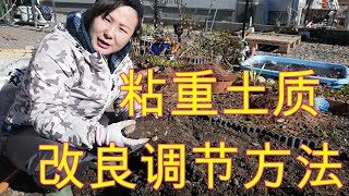 【丽的庭院生活 112】黏土改良调节方法，不同类型的黏土要使用不同整土材料，不同整土材料配比也不同！