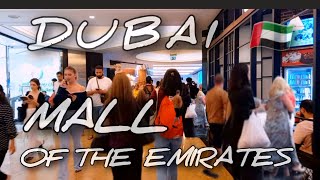 DUBAI 🇦🇪 || MALL OF THE EMIRATES, EMIRATES MALL,WALKING THROUGH VLOG AMAZING VIEW FULL CROWDLY(vg60)