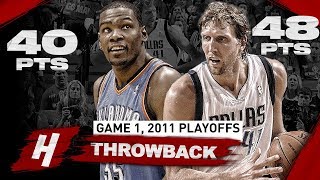 The Game Kevin Durant Met PRIME Dirk Nowitzki! EPIC Game 1 Duel Highlights | 2011 NBA Playoffs WCF