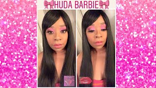🎀HUDA Pink Barbie Makeup Look🎀