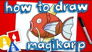 How To Draw Magikarp Pokemon 🐡
