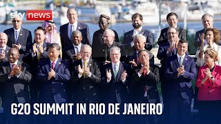 World leaders continue talks at G20 Summit in Rio de Janeiro