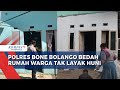 Peringati HUT Bhayangkara Ke-78, Seorang Warga Terima Bantuan Bedah Rumah Dari Polres Bone Bolango