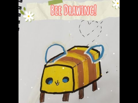 Drawing A Minecraft Bee! - YouTube