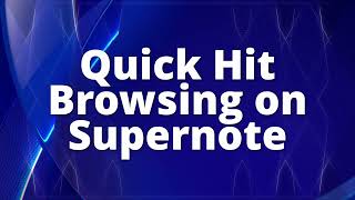 Quick Hit - Browsing on Supernote