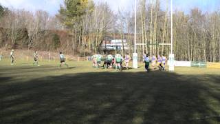 Unders try for Dorchester AXV against East Dorset Rugby club (prop in the wing!) 21/2/15