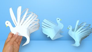 Most Beautiful Paper Peacock | DIY Easter Origami Peacock | Paper 3D Peacock Tutorial | 5 minutes