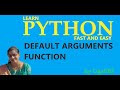 Python - Default arguments function