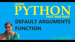 Python - Default arguments function