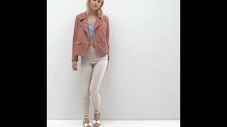 Missguided Petite Exclusive Faux Suede Bonded Biker Jacket