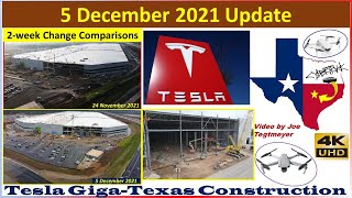 Tesla Gigafactory Texas 5 December 2021 Cyber Truck & Model Y Factory Construction Update (08:00AM)