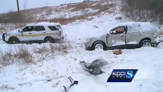 I-35 reopens after multi-car crash