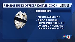 A fallen Lexington police officer will be memorialized this weekend