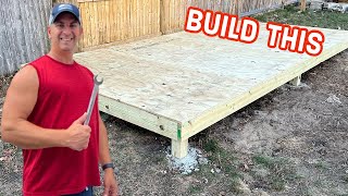 How To Build a Shed Foundation Without Using Cinder Blocks (EASY DIY PROJECT)