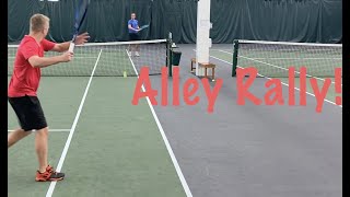 Tennis Rally Drill To Control Direction - Alley Rally