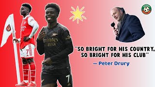 Peter Drury On Bukayo Saka - Best Commentary | Best Goals & Dribbling | Premier League 2022/23