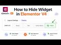 How to Hide Widgets on Specific Breakpoints in Elementor V4 (Step-by-Step)