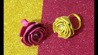 Beautiful Ring with Glitter Paper | simple and easy handmade paper rings.....