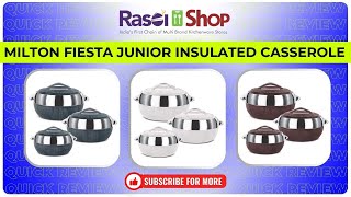 🌟 Milton Fiesta Junior Insulated Casserole | Set of 3pcs - Keep Your Meals Hot! 🍲🔥| @rasoishop1