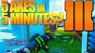 5 AXES in 5 MINUTES?! - Black Ops 3 Live Comm IN-GAME MINI GOALS! | Chaos