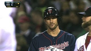 MIN@BOS: Plouffe hits an RBI single in the fifth