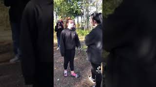 school girls fight on the woods drama tiktok