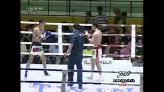 Muay Thai Boxing from Lumphinee Stadium in Bangkok, Thailand - 2014.02.22 TGN