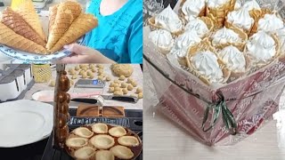 ВАФЕЛЬНЫЕ рожки с начинкой. ФИАСКО с ОРЕШКАМИ, НО я не отступлю. 🤣