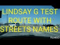 G  DRIVE TEST  ROUTE FOR LINDSAY WITH STREETS NAMES PASS YOUR TEST | DESI CANADIAN VLOGGER