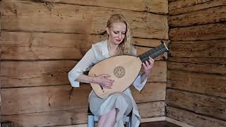 Ieva baltmiskyte plays Branle Double by Emanuel Adrieanssen on 8 course Renaissance lute by Muzikkon