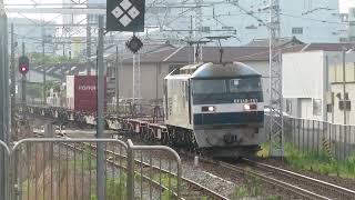 JR貨物 EF210-161号機（新鶴見）＋コキ24両　貨物列車5054レ 2022.06.27（御着駅）