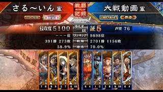 4枚晋単知将への号令機略自在司馬懿 vs 5枚晋単反計狼顧の辣腕司馬懿＠晋軍大戦【三国志大戦V Ver.2.6.0B 実況なしアーカイブ Part 436】