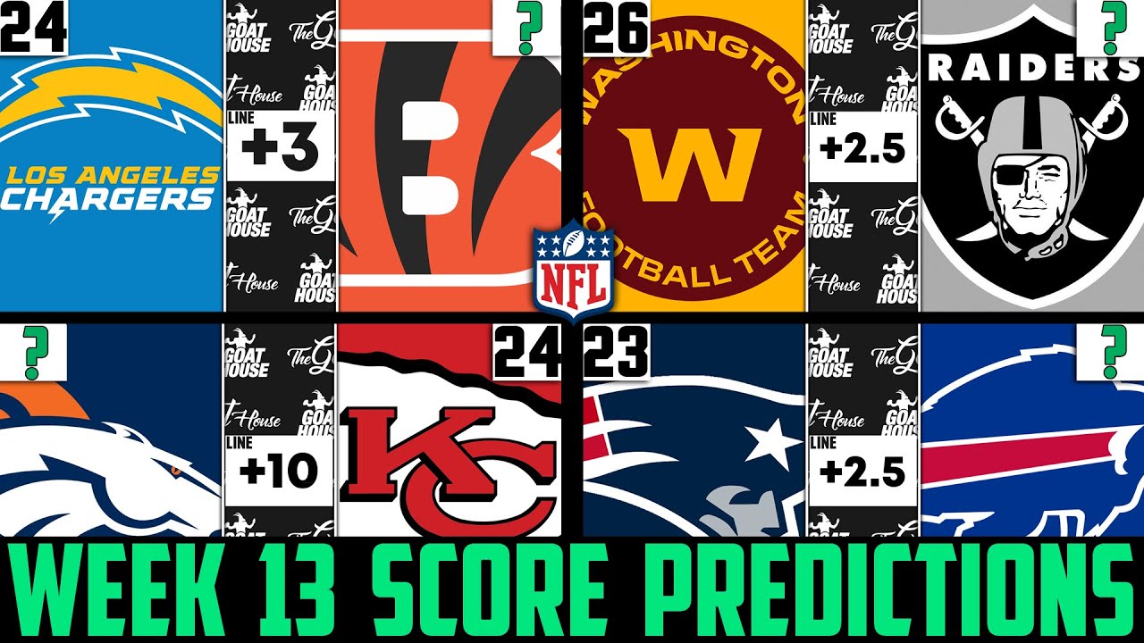 NFL Week 13 Score Predictions 2021 (NFL WEEK 13 PICKS AGAINST THE ...