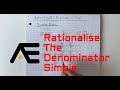 How To Rationalise The Denominator - Simple