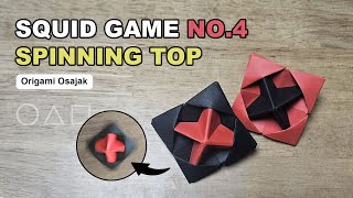 How to make origami Spinning Top - Tutorial | Squid Game | Korean Mini-Game number four.