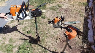 Cannon Tree Planter Stihl ms440 044 chainsaw auger drill attachment. For Stihl chain saws. Awesome!