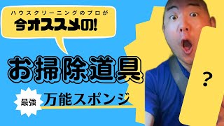 《本当は教えたくない！？》誰でも簡単！プロが教える家庭で使える最強お掃除道具紹介♪②「万能スポンジ」