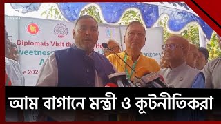 চাঁপাইনবাবগঞ্জের আম বাগানে মন্ত্রী ও কূটনীতিকরা | News | Ekattor TV