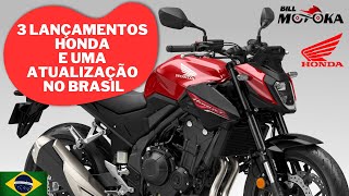 Comunicado oficial Honda Brasil: 3 lançamentos e uma atualização de modelo chegando.