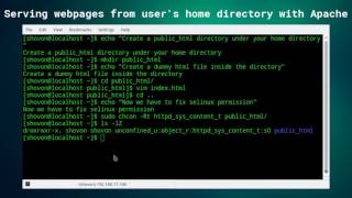 Serve Webpages from User's Home Directory with Apache on CentOS 7 (SElinux Version))