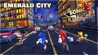 Sonic Movie Track Showcase | Emerald City: All Stages | Sonic Forces Mobile