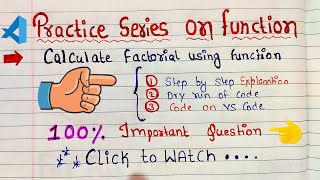 Calculate Factorial Using Functions in C | C Programming Tutorial | Code Hacker