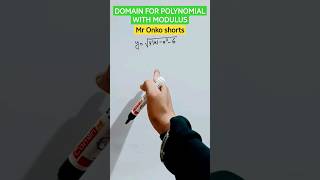 Domain of Modulus functions|Domain and Range of polynomial function #ytshorts #trending #viral #math