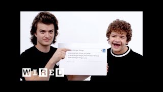 Stranger Things Cast Answer the Web's Most Searched Questions   WIRED | HH review